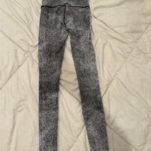Rare Gray and Black Lululemon Leggings